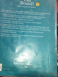 Class 9 English Literature &amp; Grammar On Board.