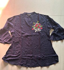 Navy Blue  Beautiful  Top
