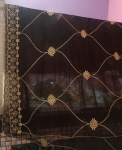Brown Colour Embroidery Stone Work Dress