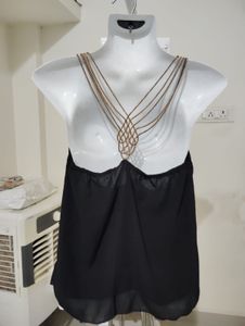 Stylish Black Sleeveless Top