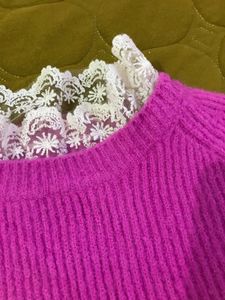 Korean PUllover in Majenta Pink Fits Bust 32-36