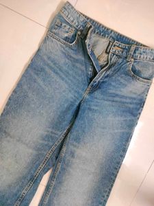H&amp;M Straight Fit Blue Jeans For Women