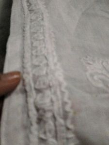 White Embroidered Kurta