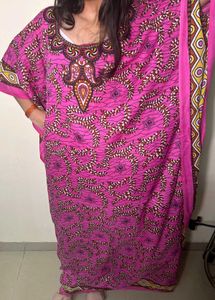 Pink Kaftan Dress