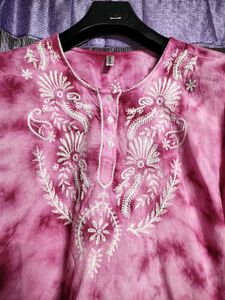 Tie And Dye Beautiful Embroidery Top