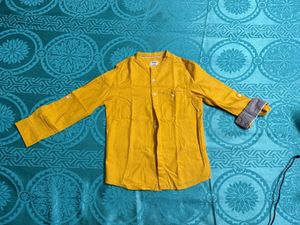 Pepe Jeans mustard Yellow Shirt for 6-8 year old