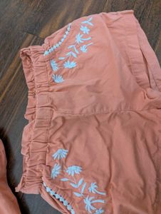 Cotton shorts And Top Set