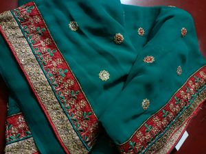 New Sea Green Saree