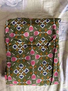 Olive Cotton Kurta With Kalankari Print