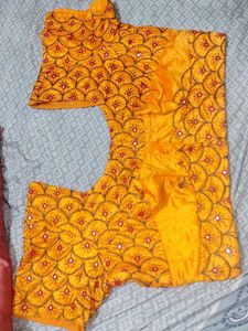 Embroidered Yellow Blouse