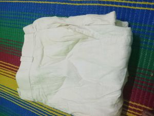 Khaki White Pant