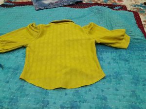 Stylish Mustard Girls Top