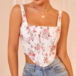 Floral Corset Top