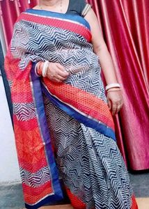 Ethnic Print Saree