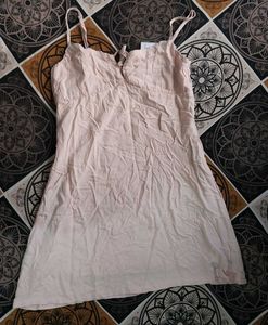 Blush Pink Mini Slip Dress