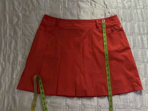 coral Pleated Skort waist 32