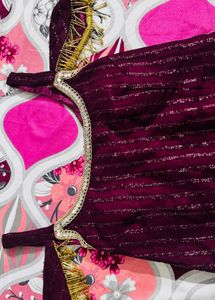 Elegant Maroon Kurta Sharara Set