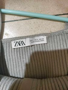 Tank Top In Grey Colour Zara.