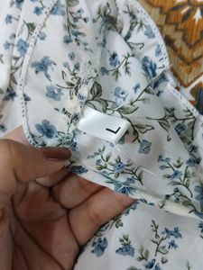 White Floral Top
