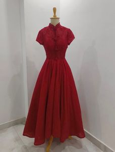 Red Embroidered Party Dress❤️🐣🌸