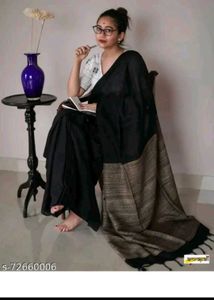 4 Colour Of Soft Khadi Cotton Saree (Only 1)