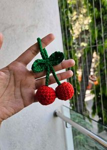 Crochet Cherry Charm