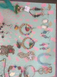 Combo Of Earrings &amp; Many More Jewelry Items