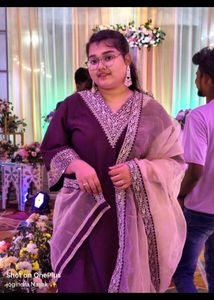 Elegant Purple Kurta Set