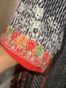 Biba Printed Kurta with Dupatta