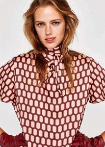 Zara Geometric Print Top
