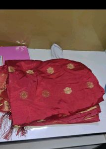 Elegant Red silk dupatta