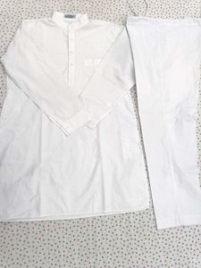 Men's White Kurta Set