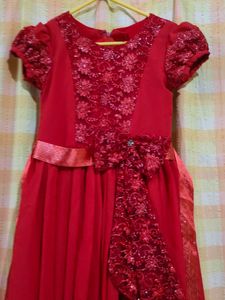 Tailor Stitched Red Dress