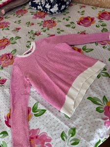 Oversized Cute Pink Sweater