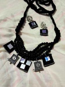 Boho Chic Mirror Necklace Set