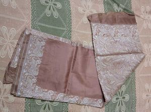 Brown Paisley saree