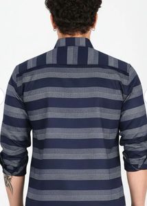 Striped Slim Fit Casual Shirt