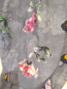 Green Floral Shirt For Girls.