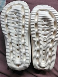Customized White Crocs with Charms