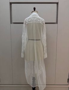 Zara White Embroidered dress