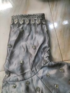 Silver Bridal Lehenga