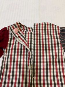 Checkered Mini Tunic Top