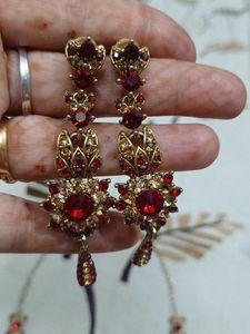 Red &amp; Gold Jewelry Set