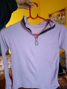 Lavender Girlish Top