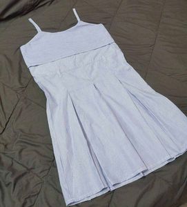 White And Blue Cute Dress 🌨️🌊🌀
