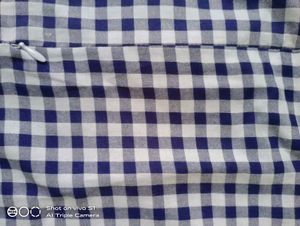 Checked Kurti Blue White