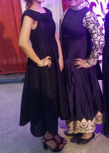 Beautiful Black Heavy Anarkali With Dupatta