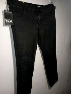 Zara Black Denim Jeans - Size 34