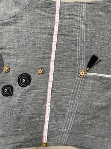 Grey cotton kurti