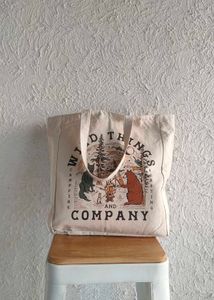 Beige Spacious Office Bag